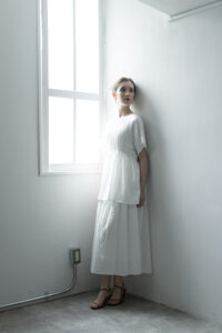Wrinklepleats Doublegauze Blouse Majolica Doublegauze Skirt