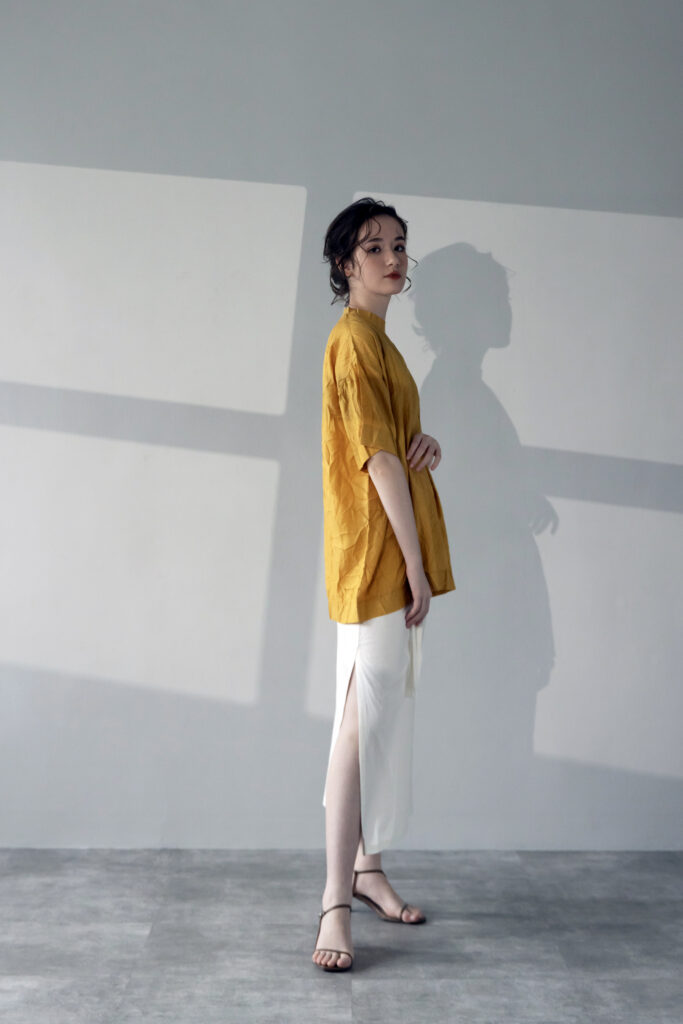 Pleated T-shirt